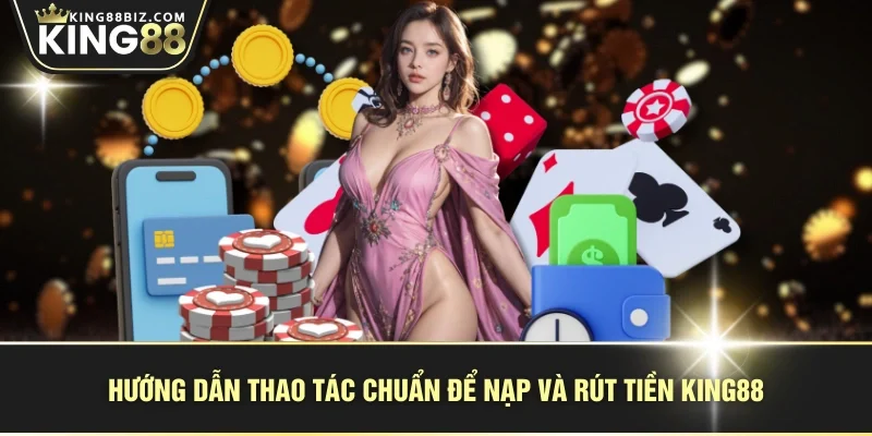 Hướng dẫn thao tác chuẩn để nạp và rút tiền KING88