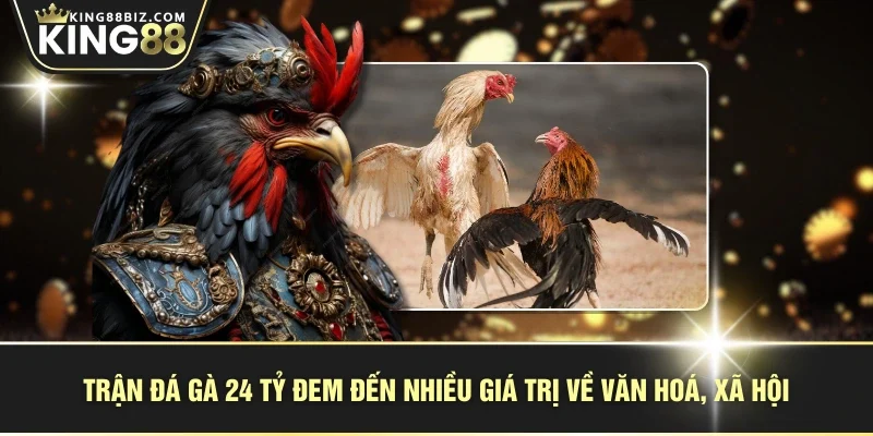 Trận đá gà 24 tỷ đem đến nhiều giá trị về văn hoá, xã hội